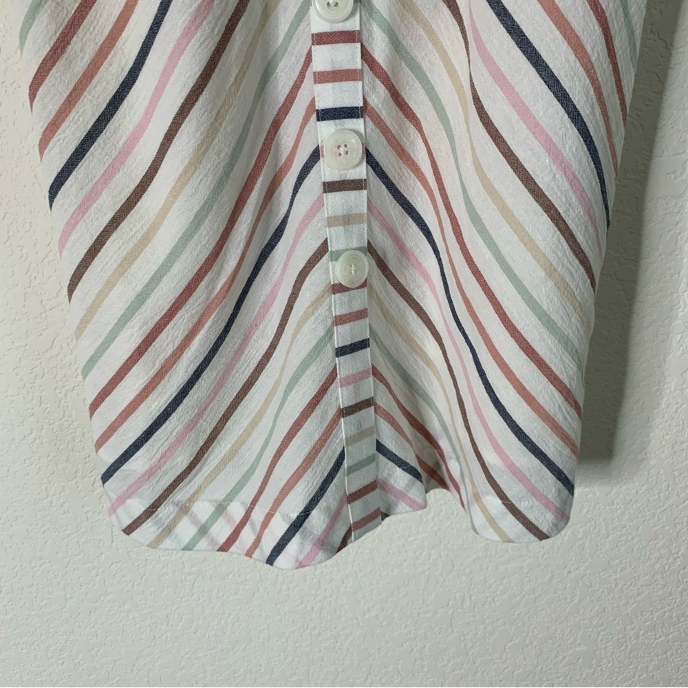 ModCloth Womens 100% cotton sunset cruise stripe dress 2 NWT - Picture 2 of 10